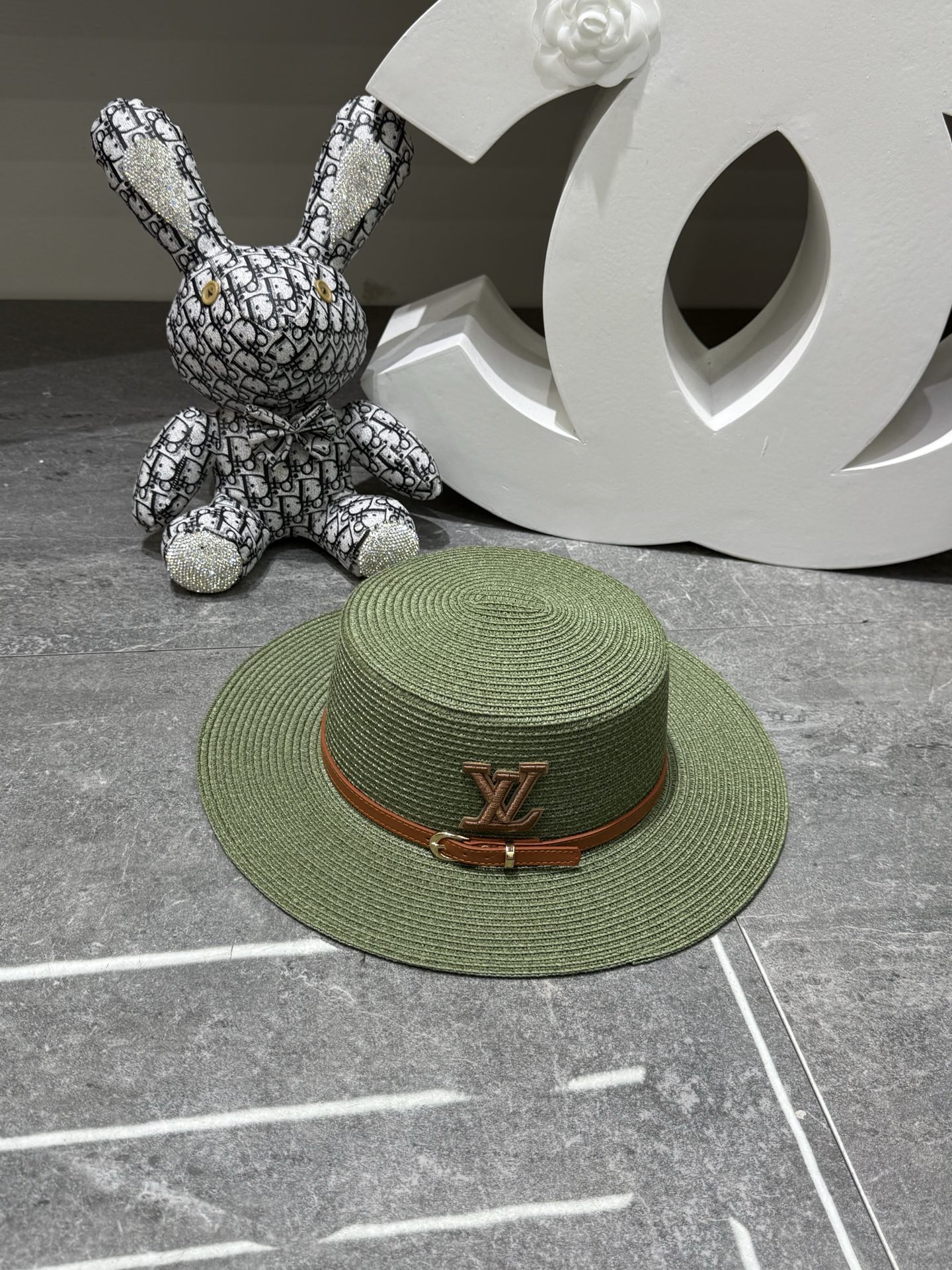 LV Flat-Top Straw Ha - Image 3