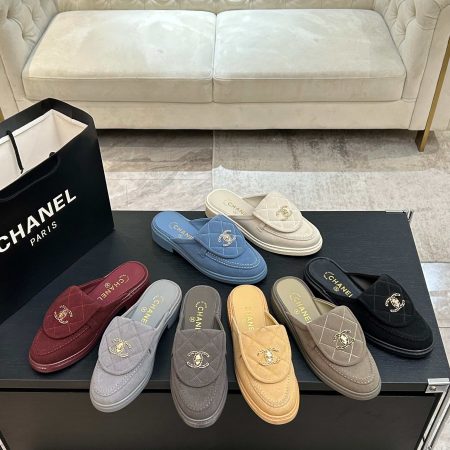 Chanel Fabric Quilted CC Turnlock Mules - Image 2